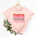 Mama Valentines Leopard Valentines Day ShirtValentines Day Shirts For WomanLatte Valentine ShirtValentines Day GiftValentines Mom Gift Graphic Tee – Easygoing Wear · Perfect For Daily Wear