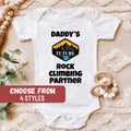 Rock Climbing Baby Bodysuit Rock Climber Baby Bodysuit Climbing Gift Baby Reveal Daddy39s Future Rock Climbing Partner Baby Bodysuit Graphic Tee – Feel-Good Design · High-Quality Print