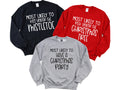 Most Likely To Christmas Sweatshirt Family Matching Christmas Sweatshirt Custom Christmas Group Gift Funny Christmas Gift Sweatshirt – Warm & Stylish · Perfect For Daily Wear