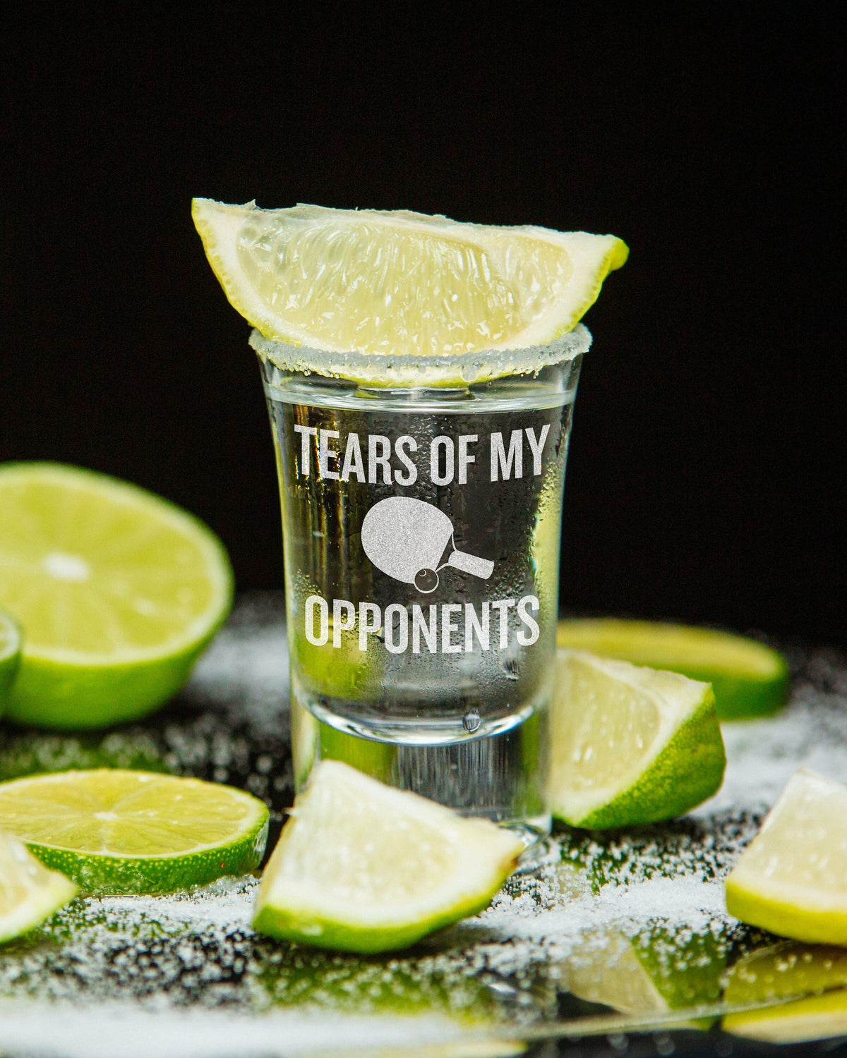 Funny Ping Pong Shot Glass Table Tennis Player Gift Tears Of My Opponents Ping Pong Gift Graphic Tee – Bold Style · Must-Have Style