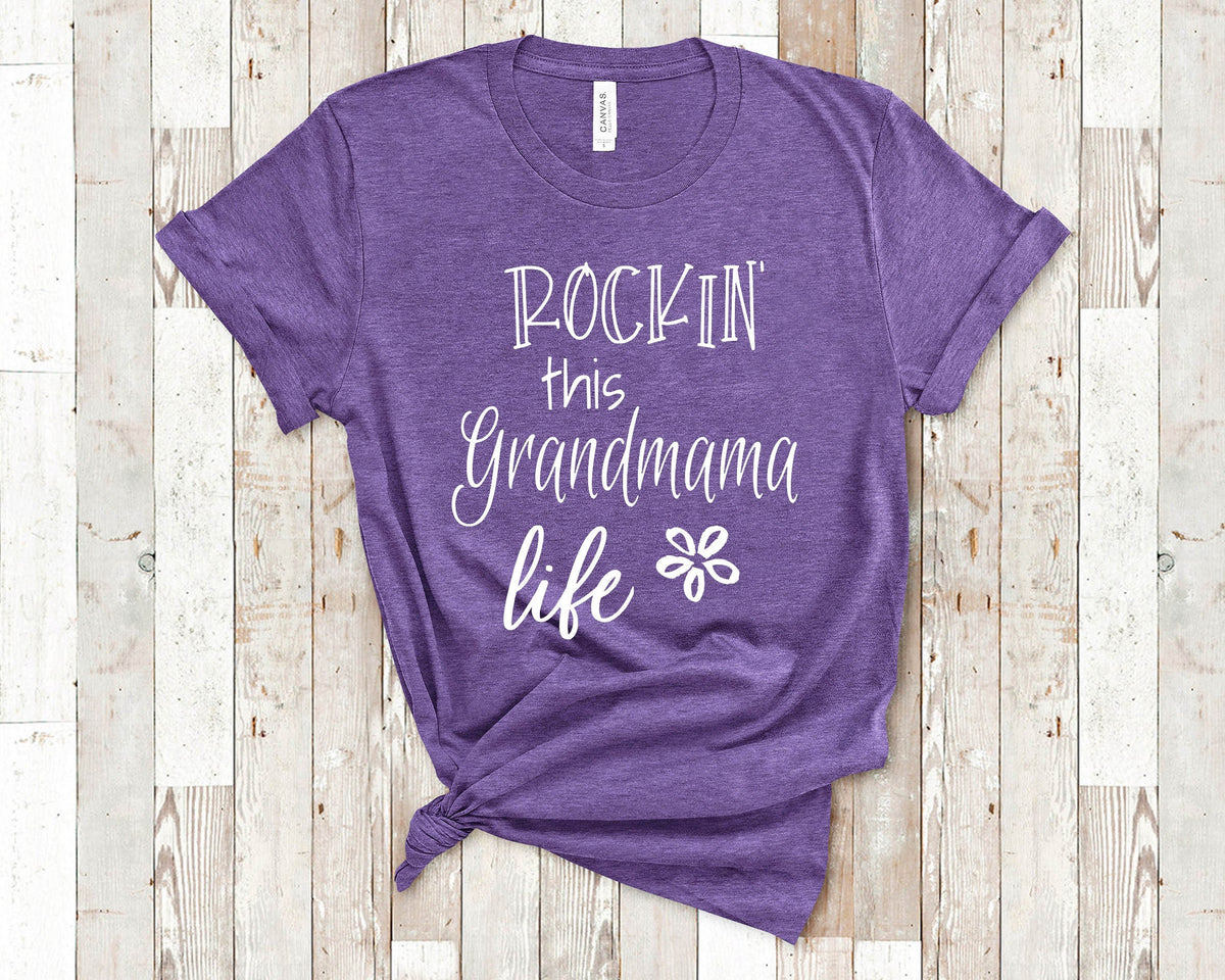 Rockin This Grandmama Life Grandma Tshirt Special Grandmother Gift Idea for Mother39s Day Birthday Christmas or Pregnancy Announcement Graphic Tee – Premium Graphic · Trending Graphic Apparel