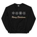 Merry Christmas Happy Holidays Snowflakes Let It Snow Snowman White Christmas Tree Elves Santa Ornaments Xmas Ugly Unisex Sweatshirt Sweatshirt – Cozy Vibes · High-Quality Print