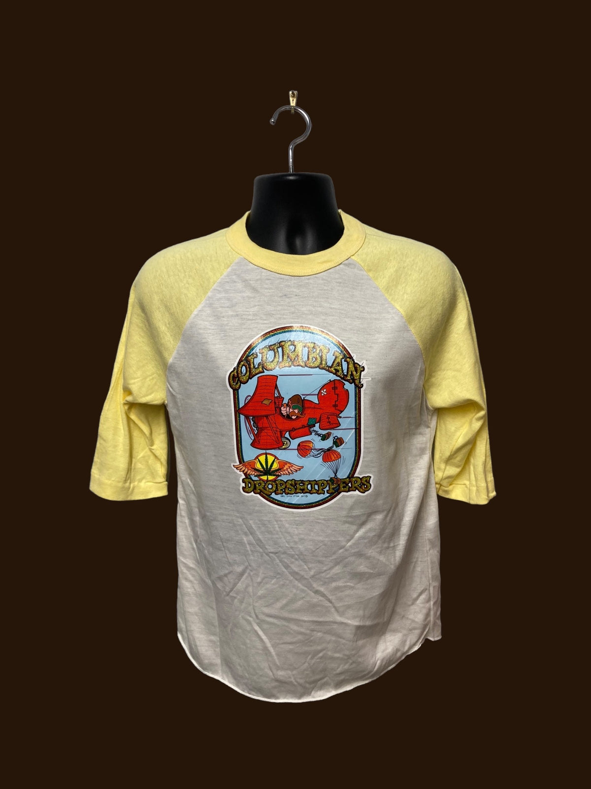 Vintage 1981 original Columbian Dropshipping Marijuana decal baseball tee E239 Graphic Tee – Soft Feel · Great Gift For Fans