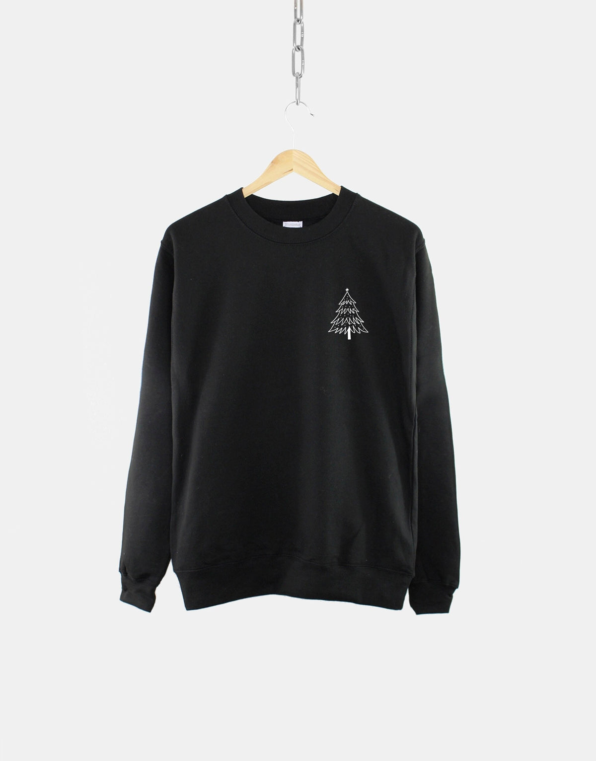 Minimal Christmas Sweatshirt Christmas Tree Sweater Simple Christmas Sweatshirt Hand Sketched Christmas Print Cute Christmas Sweater Sweatshirt – Easygoing Wear · Great Gift For Fans