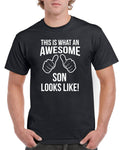 Son Birthday TShirt Gifts Presents This Is What An Awesome Son Looks Like Christmas Gift Unisex Top Graphic Tee – Bold Style · High-Quality Print