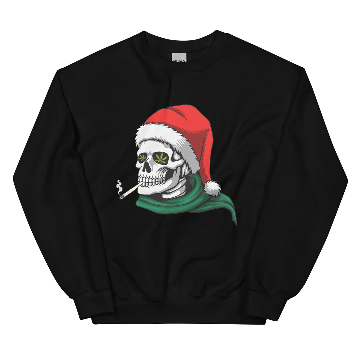 Skull Pothead Christmas Cannabis Christmas Skull T shirt Marijuana Skull Adult Christmas Shirt Funny Christmas Unisex Sweatshirt Sweatshirt – Cozy Vibes · Perfect For Daily Wear