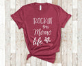 Rockin This Momo Life Grandma Tshirt Special Grandmother Gift Idea for Mother39s Day Birthday Christmas or Pregnancy Reveal Announcement Graphic Tee – Everyday Comfort · High-Quality Print