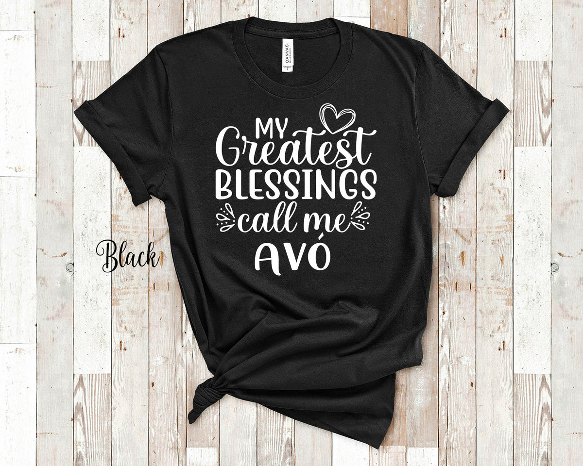 My Greatest Blessings Call Me Av Grandma Tshirt Portuguese Grandmother Gift Idea for Mother39s Day Birthday Christmas or Pregnancy Reveal Graphic Tee – Fan Favorite · Must-Have Style