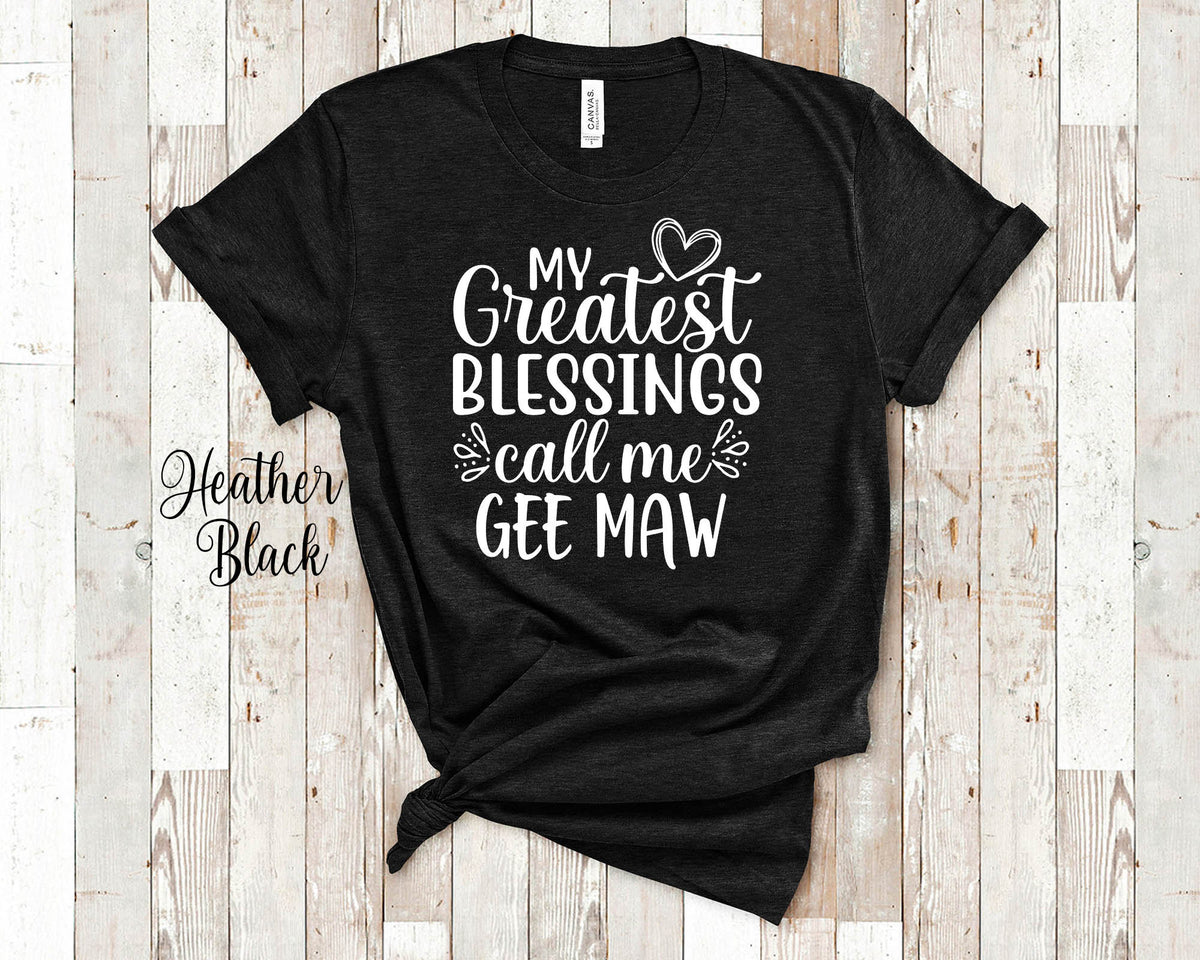 My Greatest Blessings Call Me Gee Maw Grandma Tshirt Special Grandmother Gift Idea for Mother39s Day Birthday Christmas or Pregnancy Reveal Graphic Tee – Bold Style · High-Quality Print
