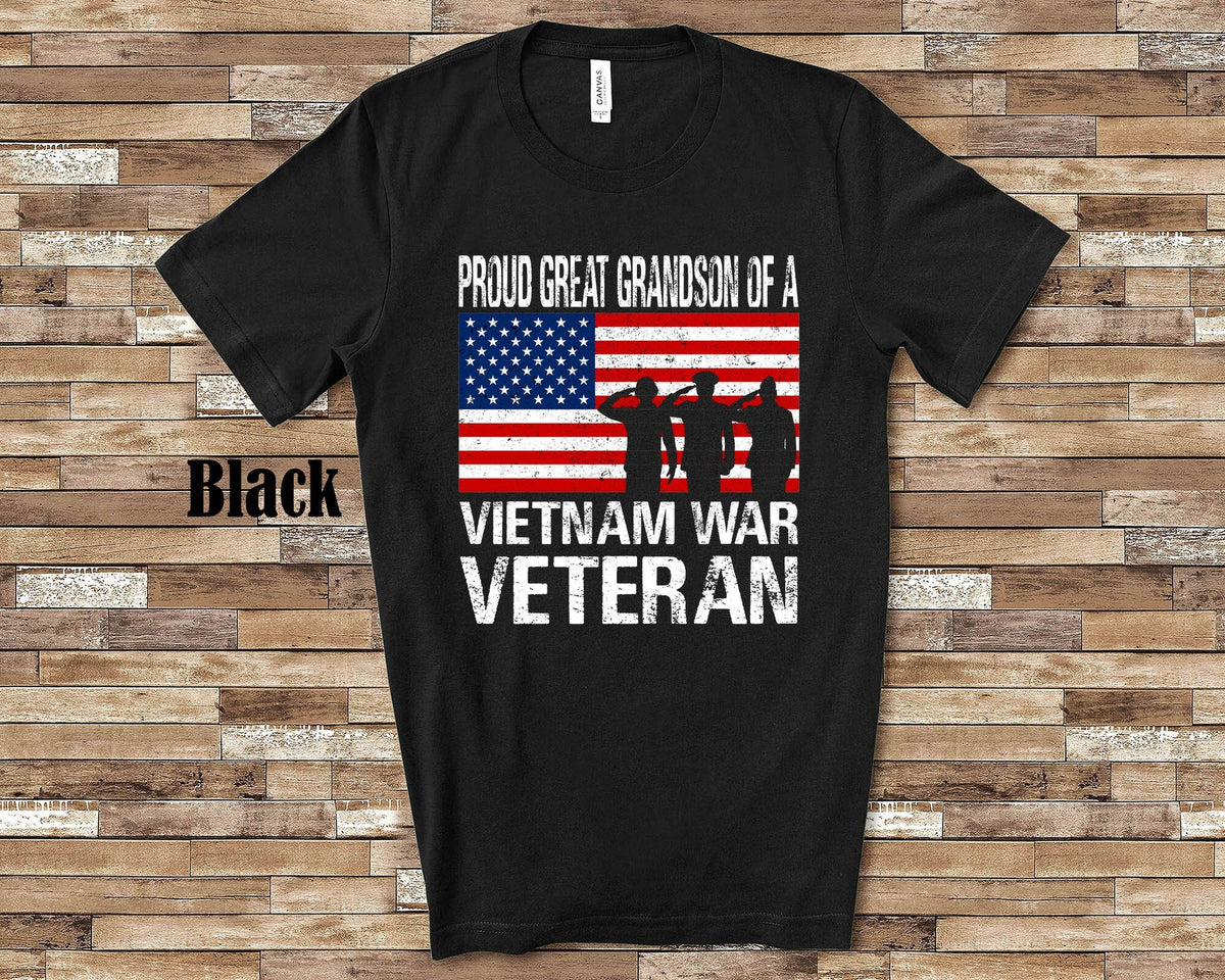 Proud Great Grandson of a Vietnam War Matching Family Shirt Great for Memorial Day Veterans Day Flag Day July 4th or Fathers Day Gift Graphic Tee – Cozy Vibes · Great Gift For Fans