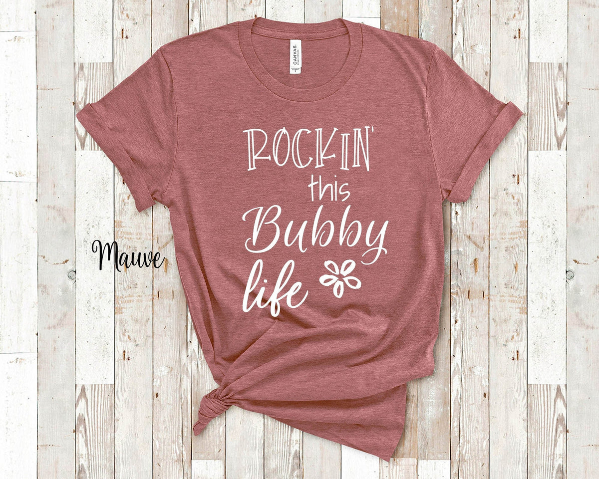 Rockin This Bubby Life Grandma Tshirt Israeli Jewish Yiddish Grandmother Gift Idea for Mother39s Day Birthday Christmas or Pregnancy Reveal Graphic Tee – Everyday Comfort · Must-Have Style
