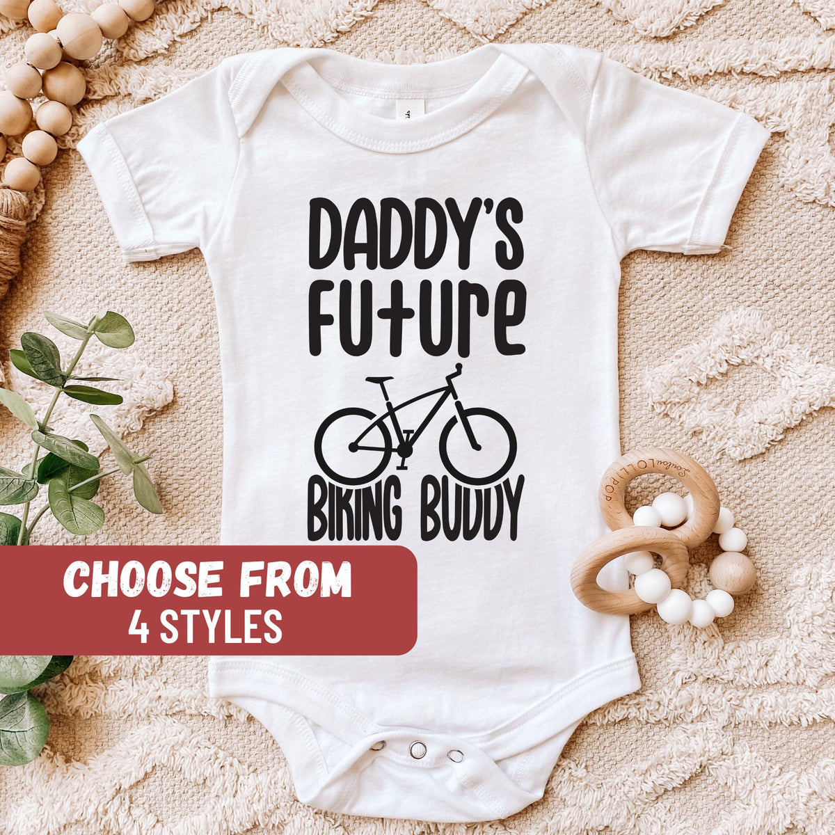 Mountain Biking Bodysuit Cycling Baby Bodysuit Cycler Baby Bodysuit Baby Shower Gift Baby Tee Daddy39s Future Biking Buddy Baby Bodysuit Graphic Tee – Premium Graphic · High-Quality Print