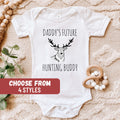 Hunting Baby Gift Funny Baby Clothes Baby Hunting Outfit Baby Announcement Gift Baby Tees Daddy39s Future Hunting Buddy Baby Bodysuit Graphic Tee – Easygoing Wear · Perfect For Daily Wear