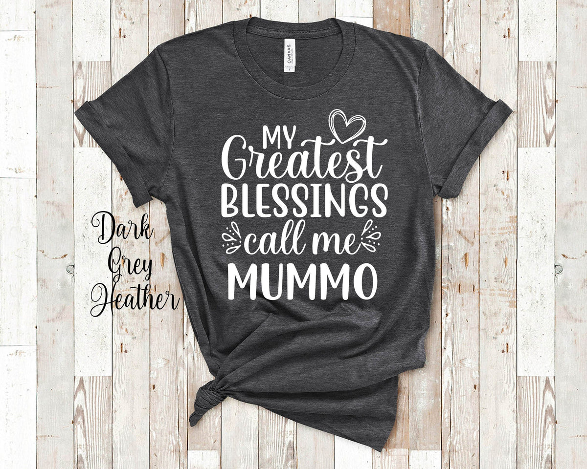 My Greatest Blessings Call Me Mummo Grandma Tshirt Finnish Grandmother Gift Idea for Mother39s Day Birthday Christmas or Pregnancy Reveal Graphic Tee – Warm & Stylish · Must-Have Style