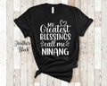 My Greatest Blessings Call Me Ninang Godmother Tshirt Spanish Godmother Gift Idea for Mother39s Day Birthday Christmas or Pregnancy Reveal Graphic Tee – Cozy Vibes · Trending Graphic Apparel