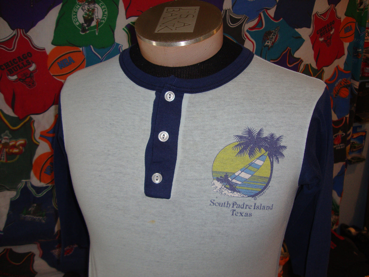 Vintage 8039s South Padre Island Texas Sailboat Raglan Sleeve T Shirt S Graphic Tee – Aesthetic Look · Top Pick For Any Outfit