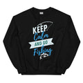 Fishing T Shirt Born To Fish Keep Calm Mens Tshirt Fathers Day Gift Bass Birthday gifts Dad Husband Grandpa Father39s Day Gift Sweatshirt Sweatshirt – Warm & Stylish · Top Pick For Any Outfit
