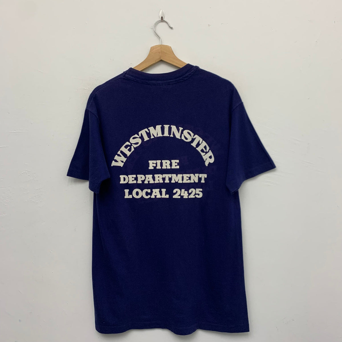 Vintage Westminster Fire Department Pocket Tee T shirt Medium Graphic Tee – Premium Graphic · Great Gift For Fans