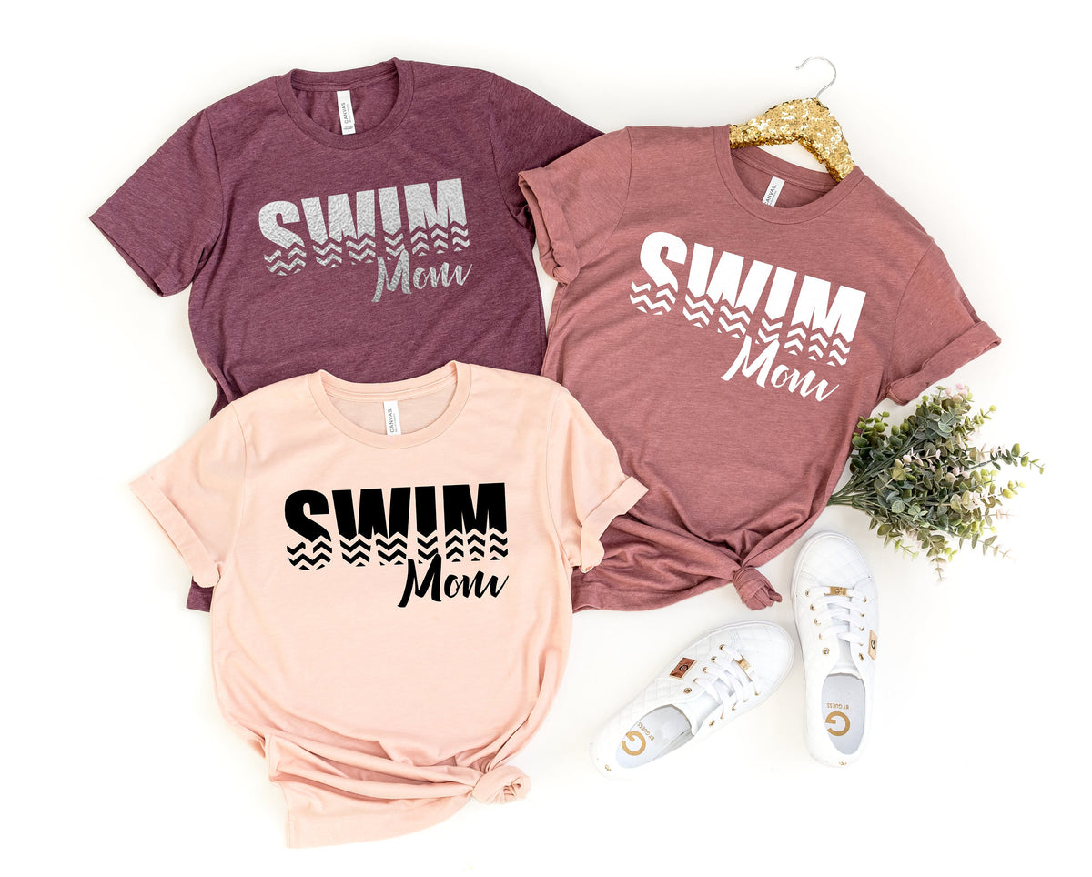 Swim Mom TShirt Funny Shirts Mom Shirts Tshirts Family Shirts Fun Tees Tshirts for Women Mommy Mama TShirts Graphic Tee – Everyday Comfort · Must-Have Style