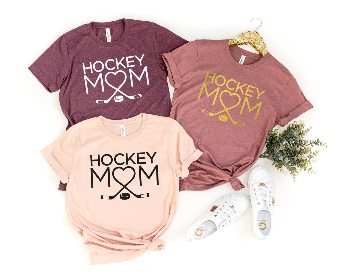 Hockey Mom Shirt Mother39s Day Gift Sports Shirt Sportive Mom Shirt Gift for Player Mom Hockey Player Gift Hockey Lover Mom Graphic Tee – Warm & Stylish · High-Quality Print