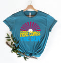 Here Comes the Sun Shirt Summer Shirt Vacation Shirt Beach Shirt Summer Vacation Shirt Beach Vacation Shirt Beach Shirt Summer Outfit Graphic Tee – Premium Graphic · Perfect For Daily Wear