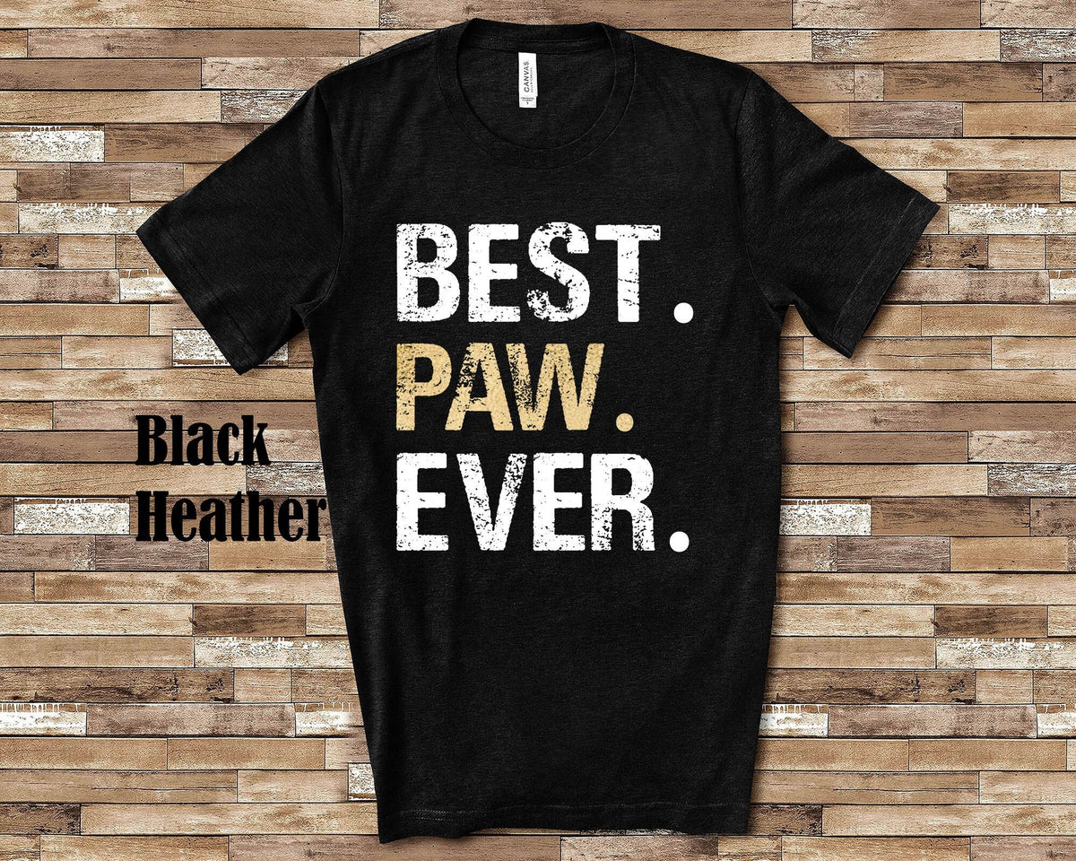 Best Paw Ever Grandpa Tshirt Great Birthday Christmas or Fathers Day Gifts for Grandfather Graphic Tee – Bold Style · Great Gift For Fans