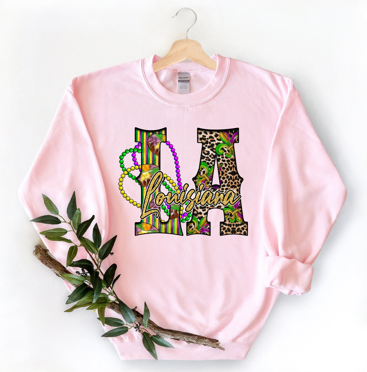 Louisiana Leopard Sweatshirt Nola ShirtFat Tuesday ShirtFlower de luce ShirtLouisiana ShirtSaints New Orleans ShirtCrawfish Sweatshirt Sweatshirt – Cozy Vibes · High-Quality Print