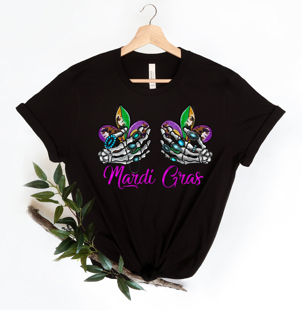 Skeleton Hand Mardi Gras Sweatshirt Nola ShirtFat Tuesday ShirtFlower de luce ShirtLouisiana ShirtSaints New Orleans Shirt Sweatshirt – Cozy Vibes · Trending Graphic Apparel