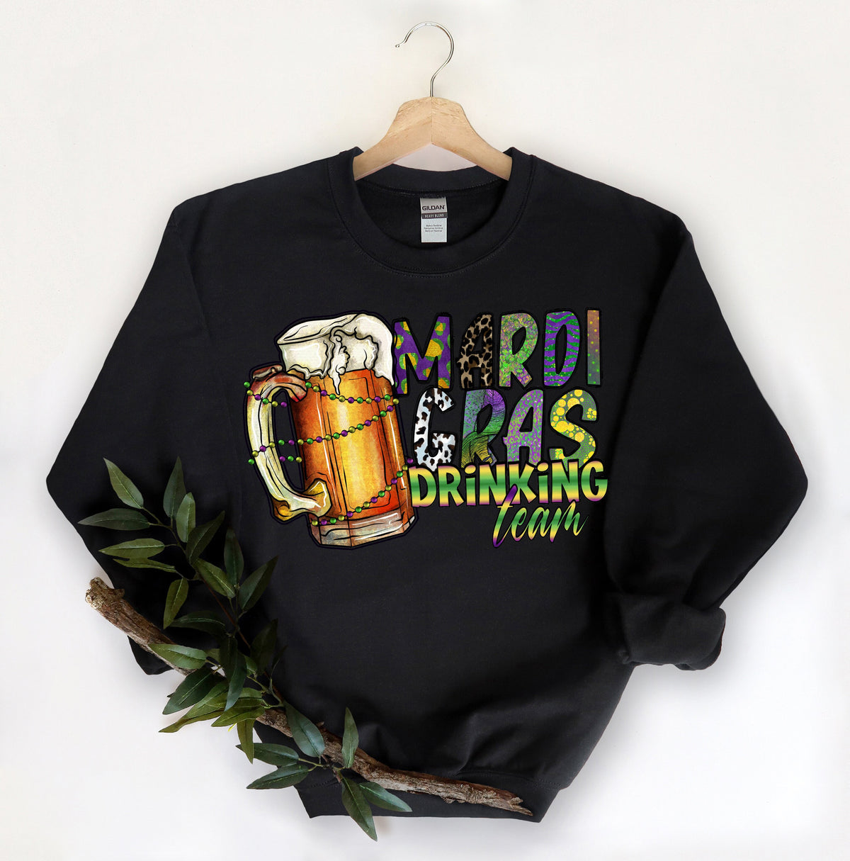 Mardi Gras Drinking Team SweatshirtNola ShirtFat Tuesday ShirtFlower de luce ShirtLouisiana ShirtSaints New Orleans TeeMardi Gras Day Sweatshirt – Aesthetic Look · High-Quality Print
