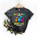 Dabbing thru 100 days of school shirt100 Days Brighter ShirtTeacher Shirt100th Day Of SchoolBack To School ShirtTeacher Appreciation Graphic Tee – Bold Style · Perfect For Daily Wear