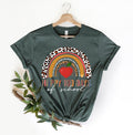 Rainbow leopard school 100 days of school shirt100 Days Brighter ShirtTeacher Shirt100th Day Of SchoolBack To School Shirt Graphic Tee – Warm & Stylish · Perfect For Daily Wear