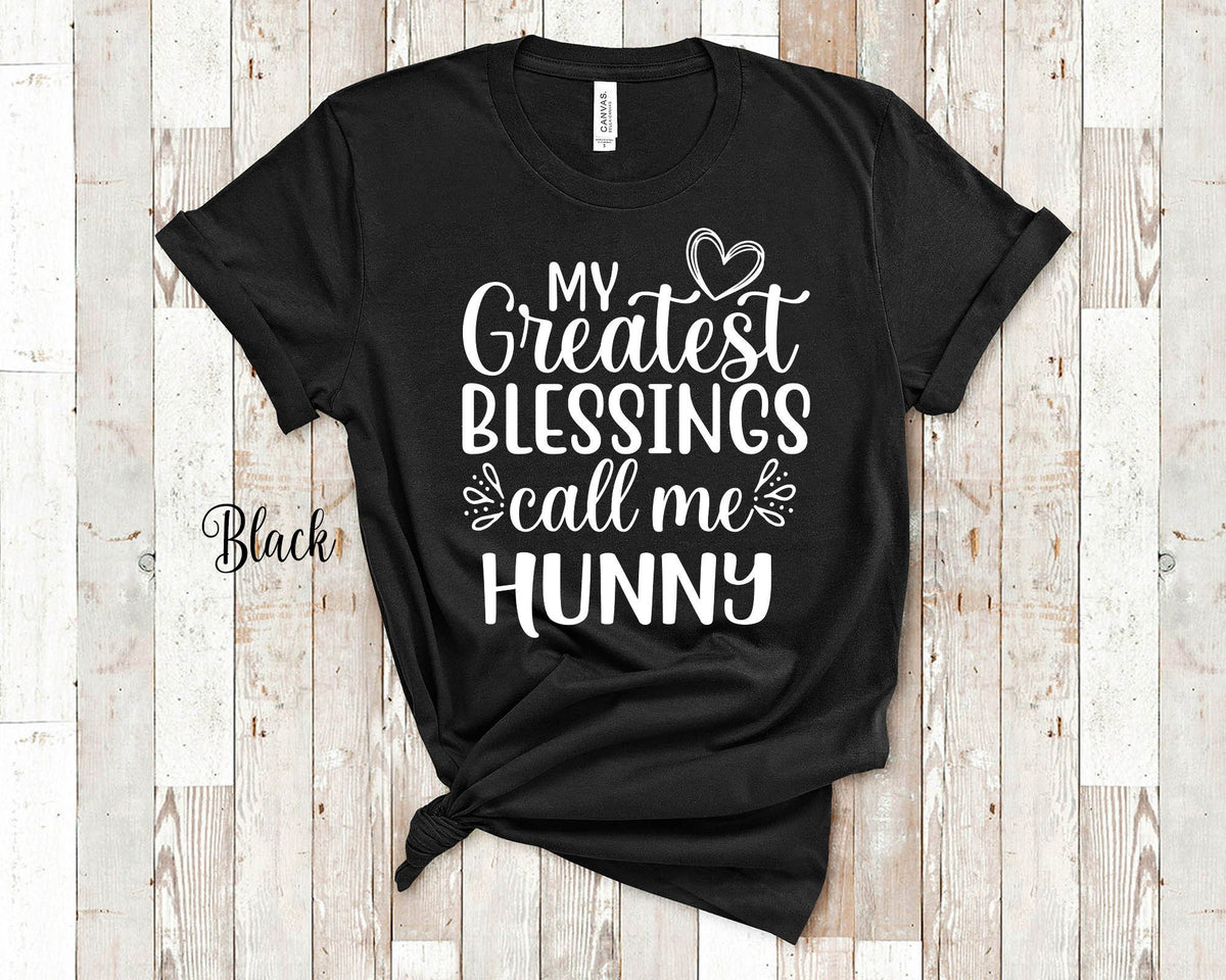 My Greatest Blessings Call Me Hunny Grandma Tshirt Special Grandmother Gift Idea for Mother39s Day Birthday Christmas or Pregnancy Reveal Graphic Tee – Cozy Vibes · Top Pick For Any Outfit