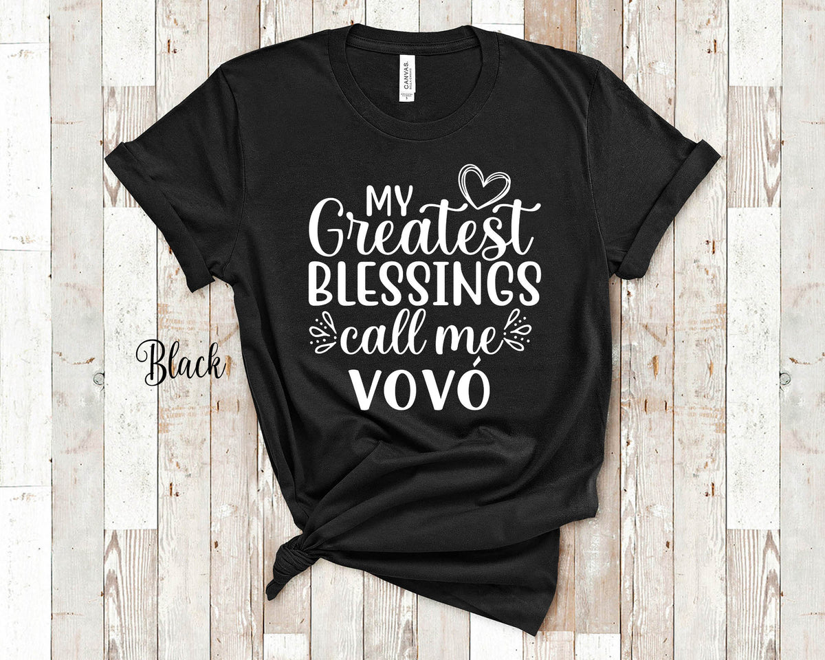 My Greatest Blessings Call Me Vov Grandma Tshirt Portuguese Grandmother Gift Idea for Mother39s Day Birthday Christmas or Pregnancy Reveal Graphic Tee – Soft Feel · Top Pick For Any Outfit