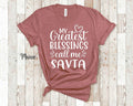 My Greatest Blessings Call Me Savta Grandma Tshirt Jewish Grandmother Gift Idea for Mother39s Day Birthday Christmas or Pregnancy Reveal Graphic Tee – Warm & Stylish · Trending Graphic Apparel
