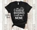 My Greatest Blessings Call Me Nene Grandma Tshirt Special Grandmother Gift Idea for Mother39s Day Birthday Christmas or Pregnancy Reveal Graphic Tee – Cozy Vibes · Must-Have Style