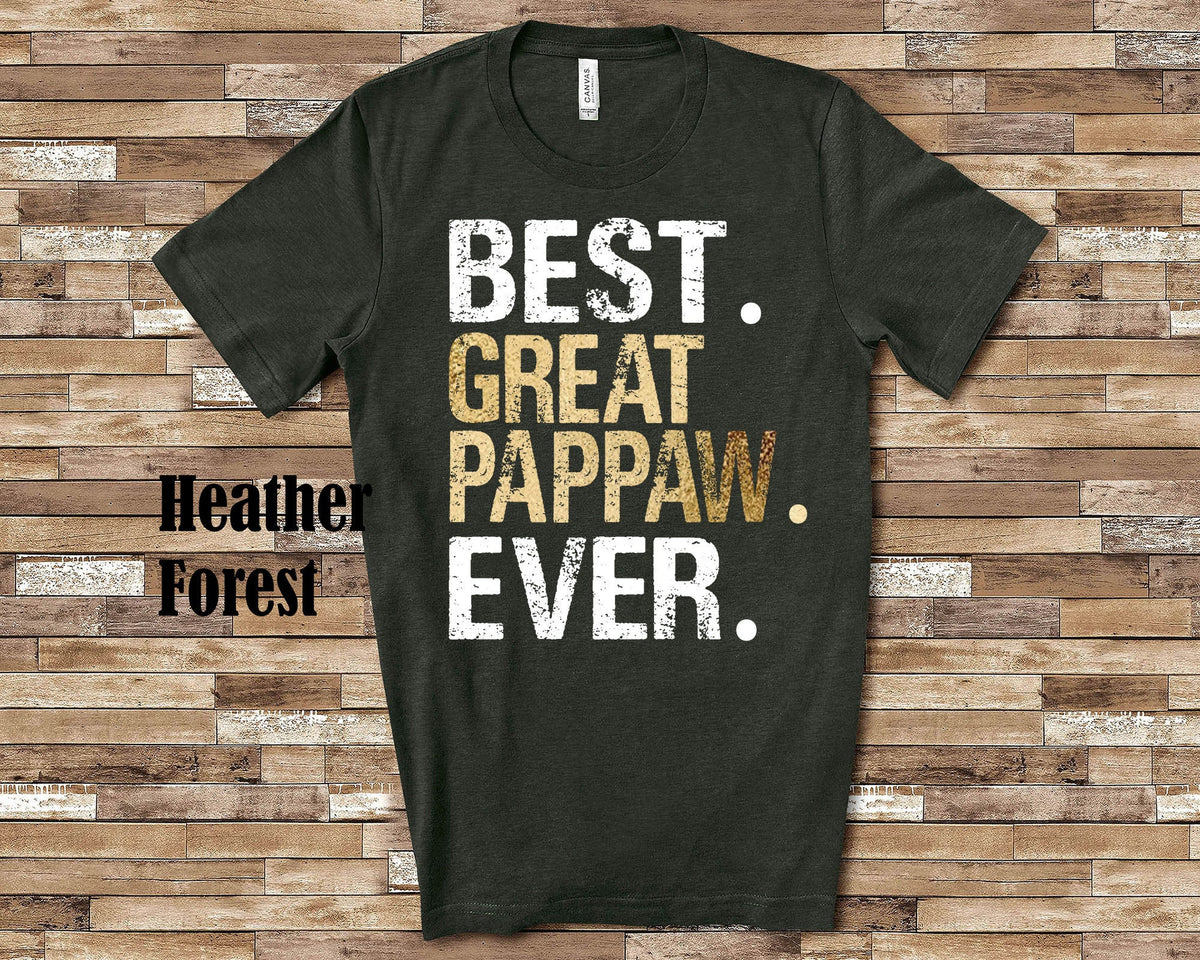 Best Great Pappaw Great Grandpa Shirt Gift from Granddaughter Grandson for Birthday Father39s Day or Christmas Presents for Great Grandfather Graphic Tee – Feel-Good Design · Must-Have Style