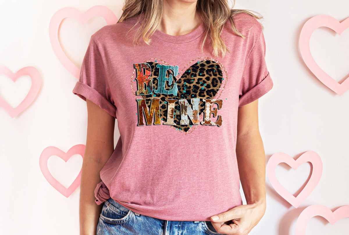 Western Valentines Day Be Mine Valentines ShirtValentines Day Shirts For WomanValentines Day GiftHappy Valentine39s Day Shirt Graphic Tee – Soft Feel · Great Gift For Fans