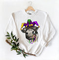 Mardi Gras Cow Sweatshirt Nola ShirtFat Tuesday ShirtFlower de luce ShirtLouisiana ShirtSaints New Orleans ShirtMardi Gras Carnival Sweatshirt – Premium Graphic · High-Quality Print