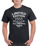 Mens 70th Birthday T Shirt Top Shirt Gift Present Sixty Eight Limited Edition Year 1955 All Original Parts Funny 70 Years old Tee Graphic Tee – Aesthetic Look · Top Pick For Any Outfit