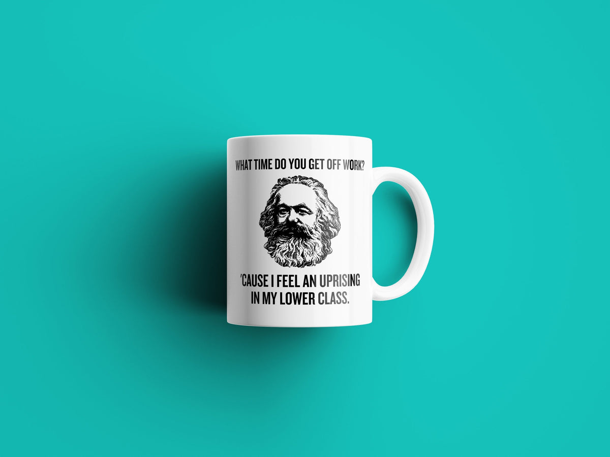 Funny Karl Marx Mug Sociology student or Teacher Philosophy Gift Uprising In My Lower Class Graphic Tee – Easygoing Wear · Perfect For Daily Wear