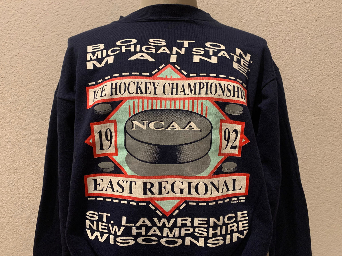 Vintage 9039s NCAA 1992 Ice Hockey Championship East Regional Crewneck Sweatshirt Size L Sweatshirt – Warm & Stylish · High-Quality Print