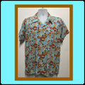 AT013 Americana 195039s style rayon atomic print quot Tiki Backyard BBQquot shirt by Atomik Tiki Graphic Tee – Easygoing Wear · Great Gift For Fans