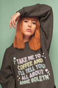 Anne Boleyn Sweatshirt for Coffee Lover Who Loves English History 16th Century British History Funny History Shirt History Teacher Gift Sweatshirt – Cozy Vibes · Great Gift For Fans
