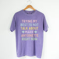 Funny History Tee for Historian Who Loves Marie Antoinette Gift for Social Studies Teacher Retro Aesthetic T with Distressed Pastel Text Graphic Tee – Soft Feel · Perfect For Daily Wear