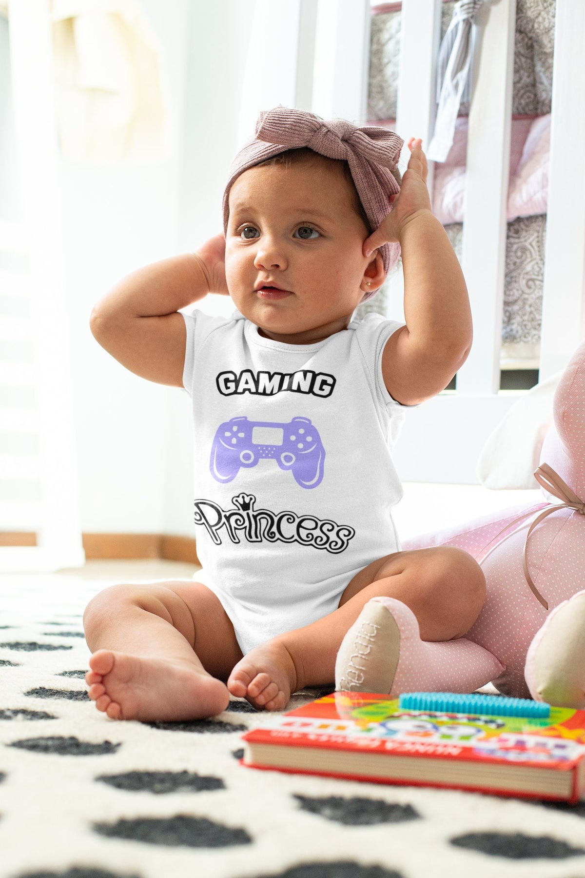 Mdchen Baby Body Gaming Princess Baby Body Baby Bodysuit Video Game Baby Body Baby Gamer Bodysuit Baby Gaming Onesie Graphic Tee – Easygoing Wear · High-Quality Print