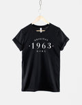 Original 1963 Girl Womens Vintage 60th Birthday Shirt Ladies Birth Year Numbers TShirt Graphic Tee – Feel-Good Design · Top Pick For Any Outfit