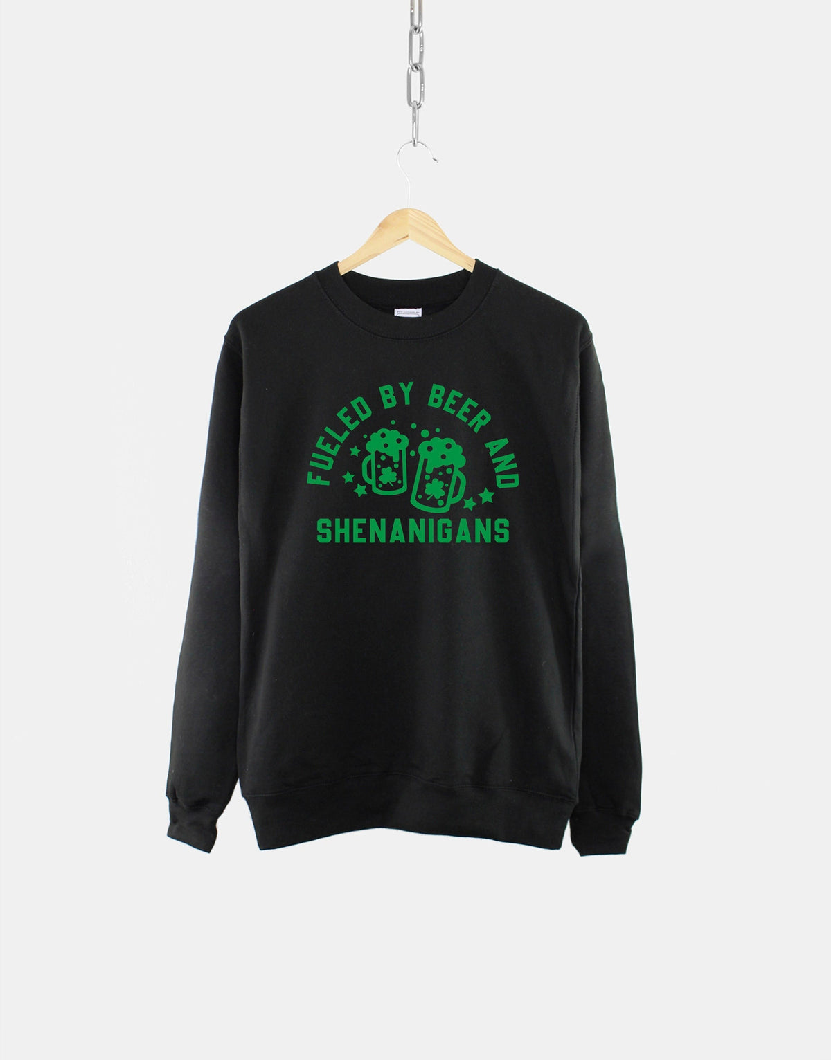 St Patricks Day Sweatshirt Shenanigans Sweatshirt Fueled By Beer And Shenanigans Saint Patrick39s Day Shamrock Sweatshirt Sweatshirt – Premium Graphic · Trending Graphic Apparel