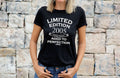 Womens 19th Birthday Gifts T Shirt Top Shirt Gift Present Eighteen Limited Edition Year 2005 Aged To Perfection Funny Tee Graphic Tee – Aesthetic Look · Trending Graphic Apparel