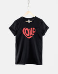 Retro Love Heart TShirt Valentines Day Shirt Retro Love TShirt Red Love Heart TShirt Graphic Tee – Cozy Vibes · Great Gift For Fans