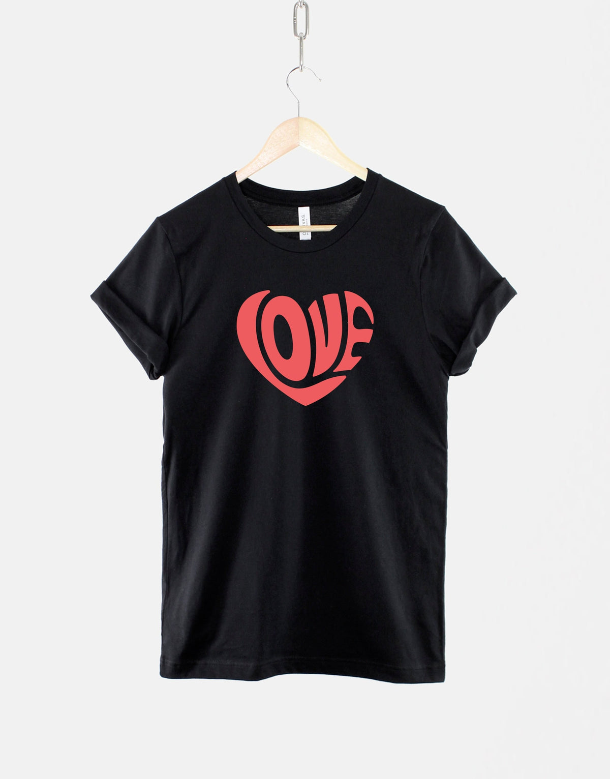 Retro Love Heart TShirt Valentines Day Shirt Retro Love TShirt Red Love Heart TShirt Graphic Tee – Cozy Vibes · Great Gift For Fans